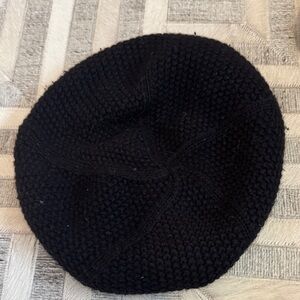 Black Knit Beret Jcrew